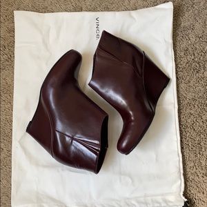 VINCE wedge booties